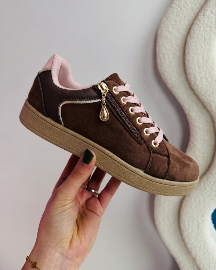 Pom | Bruin-Roze Sneakers
