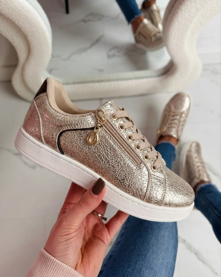 Goud Pom Sneakers