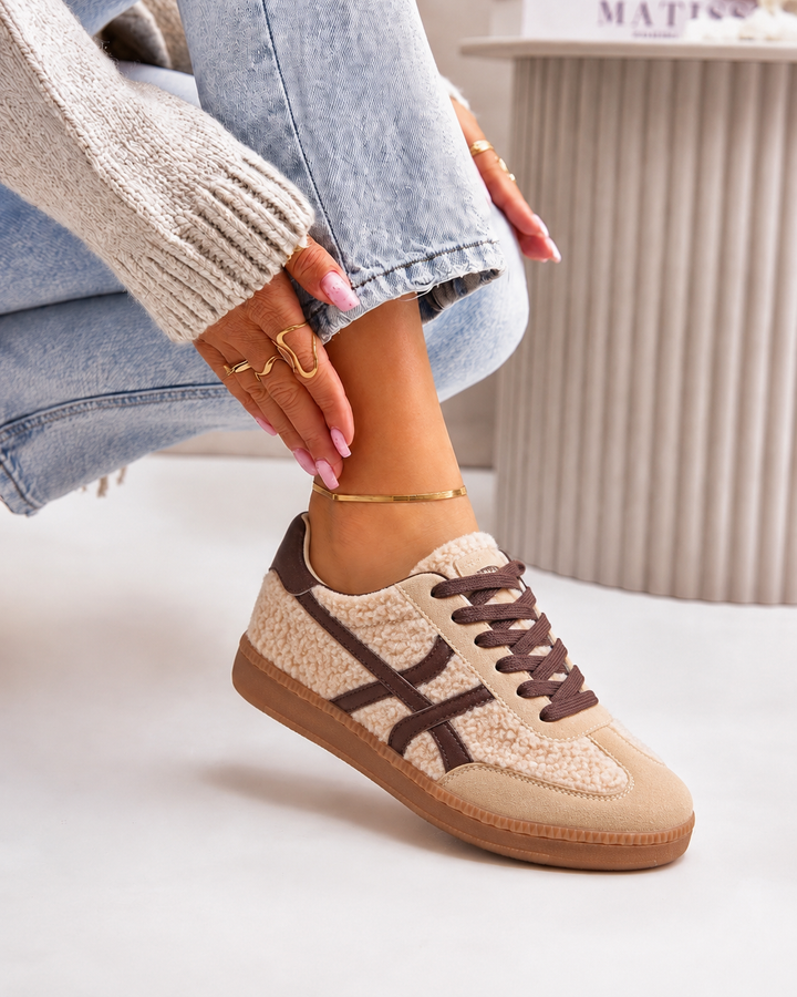 Sonja | Beige Sneakers