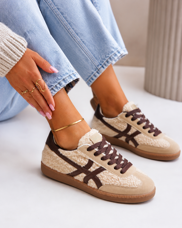 Sonja | Beige Sneakers