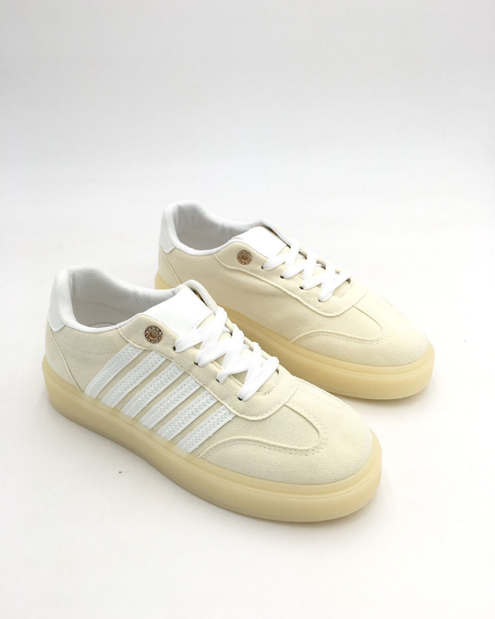 Gele Gestreepte Sneakers