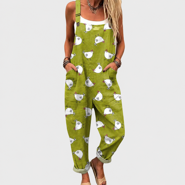 Claudia Printed Overalls
