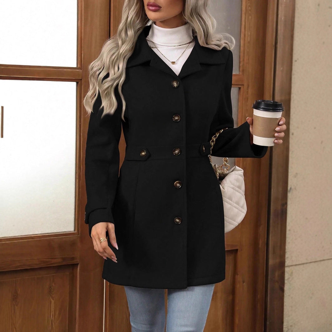 Getailleerde Dames Trenchcoat met Ceintuur - Ideale Tussenseizoensjas