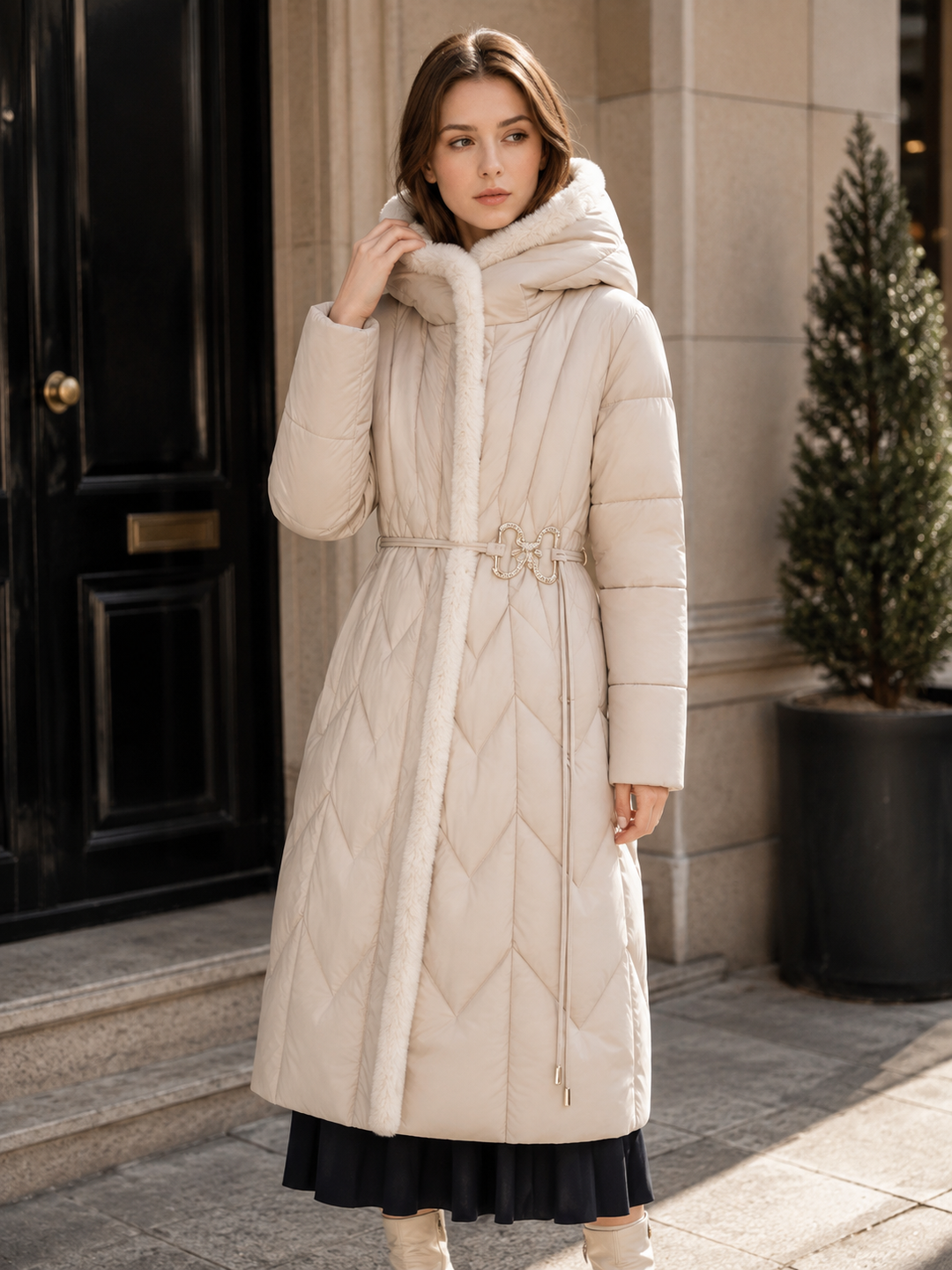 Lotte Gequilt Mantel