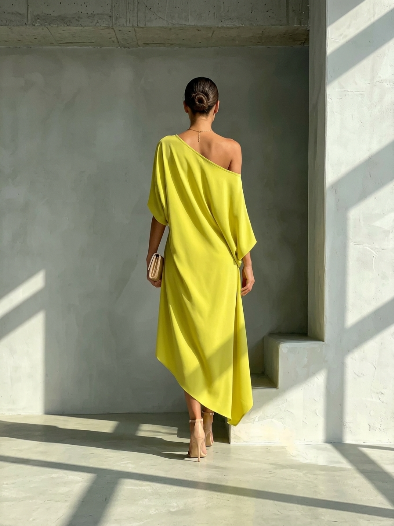 Kamila | Stijlvolle Asymmetrische Jurk