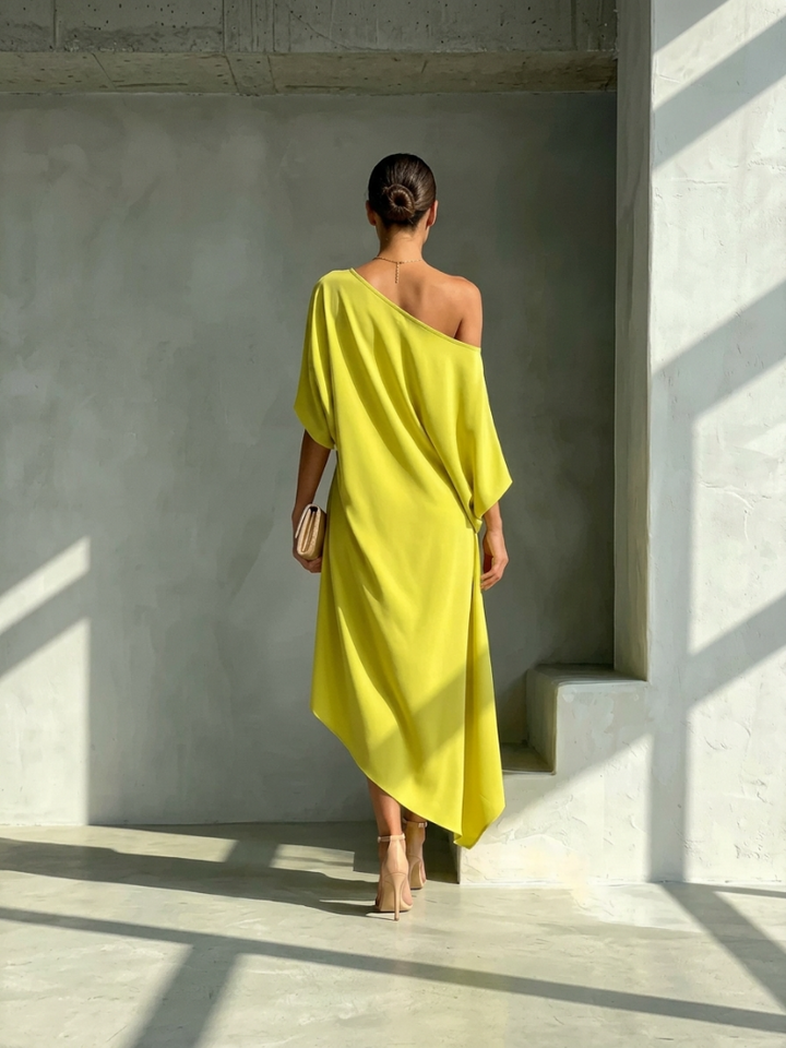 Kamila | Stijlvolle Asymmetrische Jurk