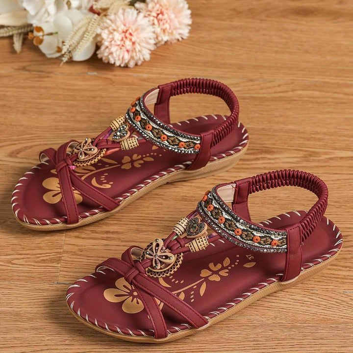 Thee | Bohemian Style Platte Sandalen