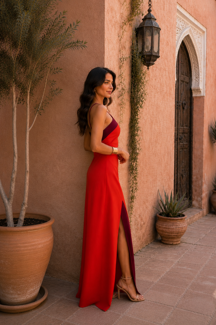 Maxi-jurk met Open Rug