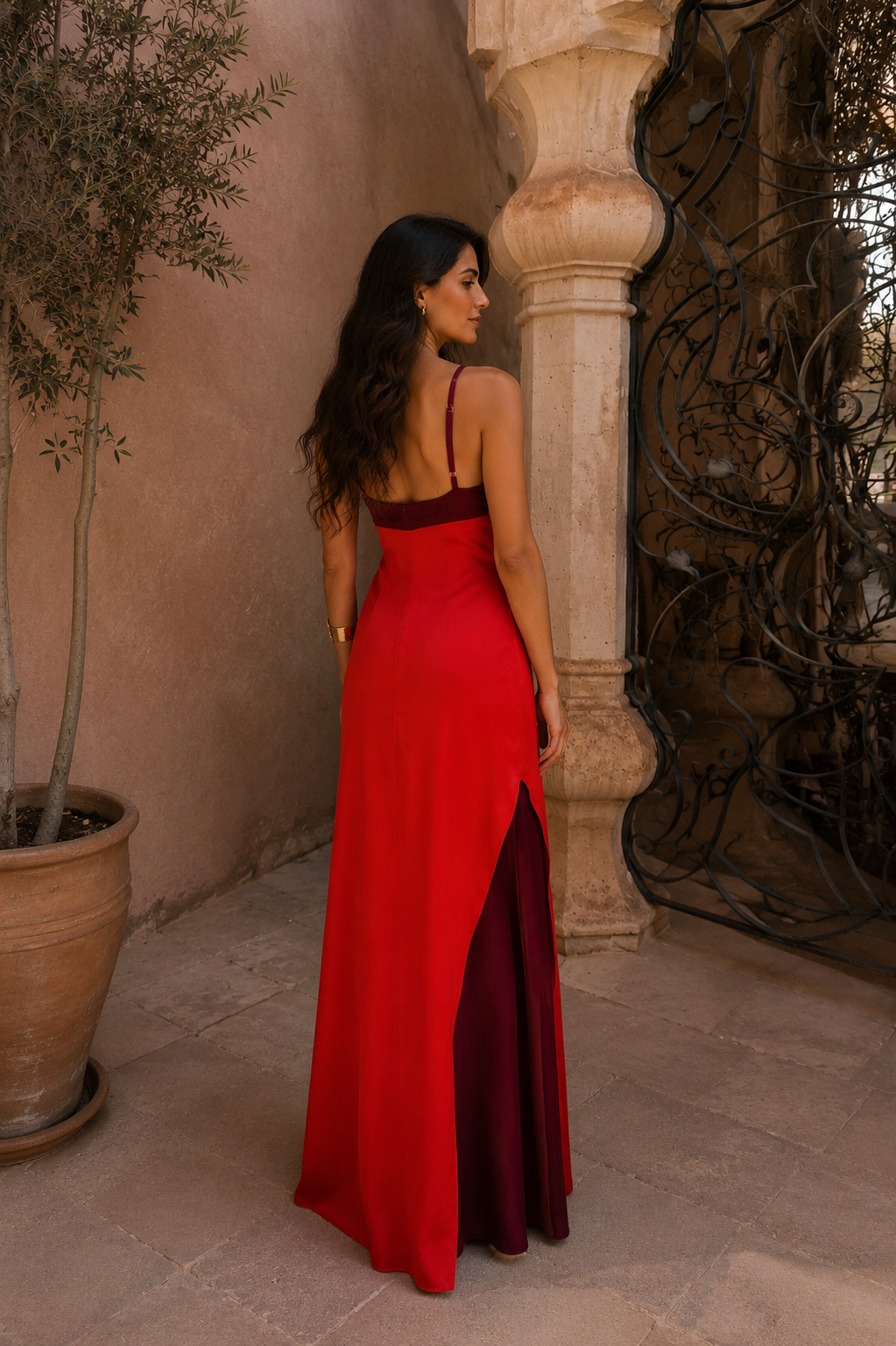 Maxi-jurk met Open Rug
