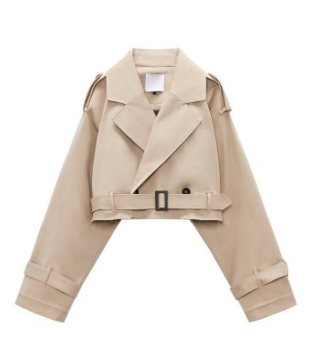 Amber | Cropped Trenchcoat