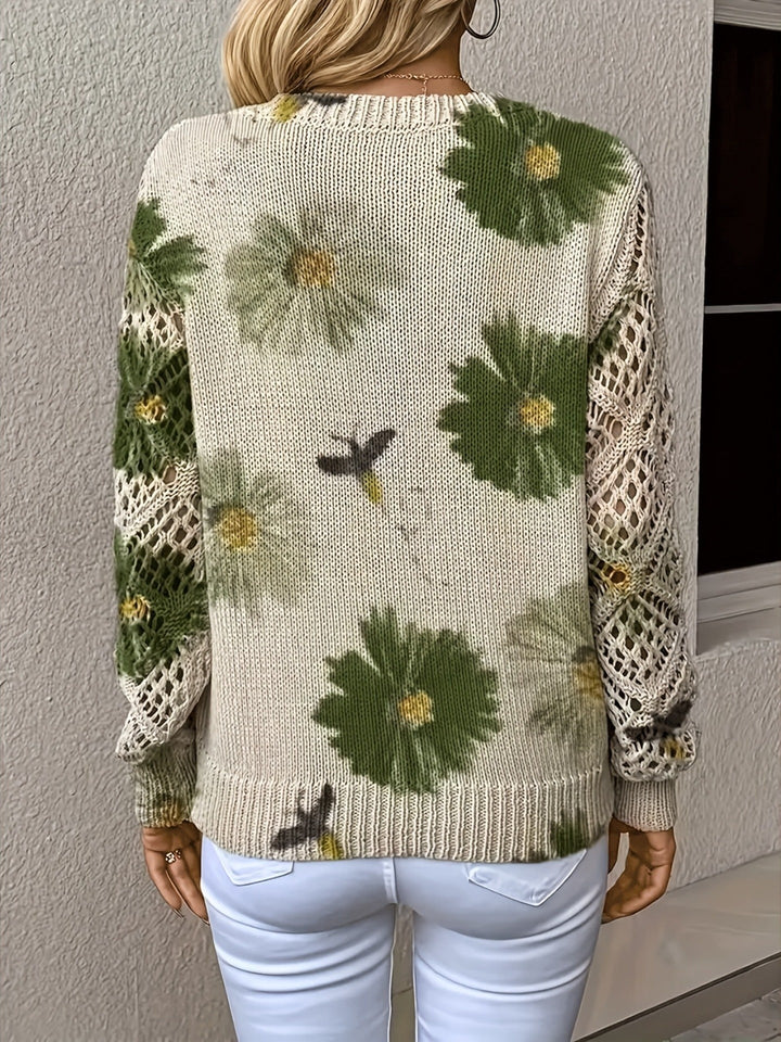 Nancy | Bloemenprint Trui