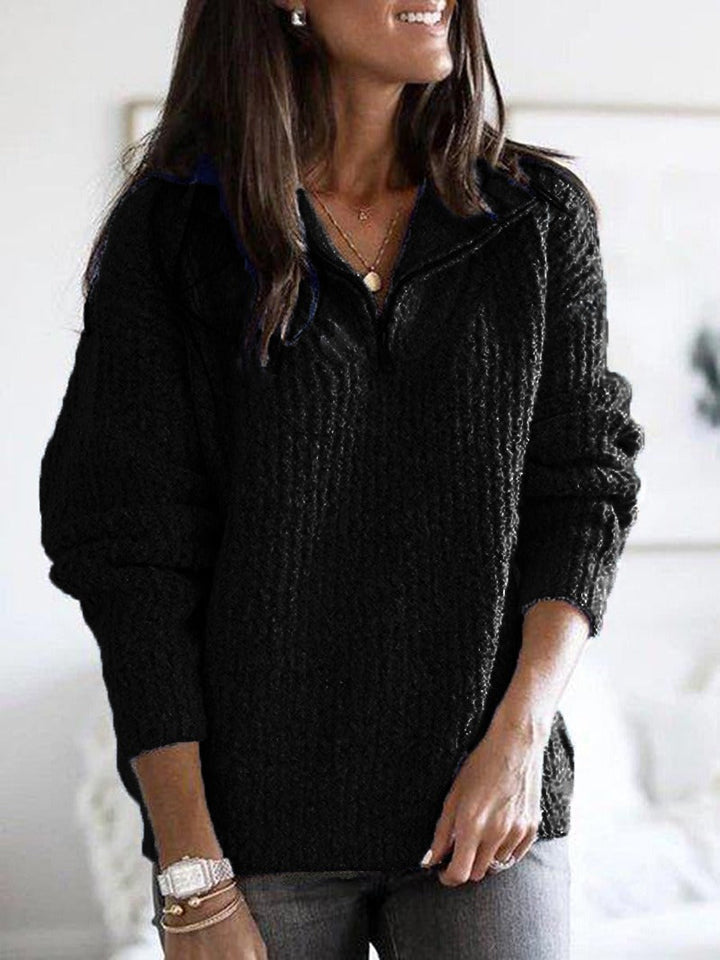Nora | Trui met Halve Rits