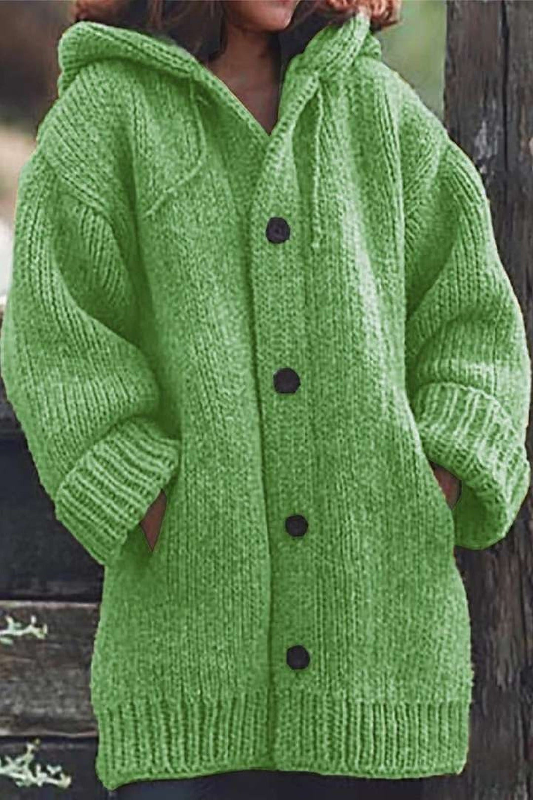 Overized Dames Vest met Capuchon en Praktische Zakken