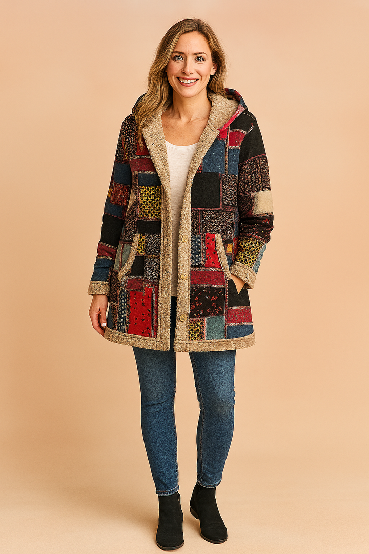 Fenne | Patchwork Fleecejas
