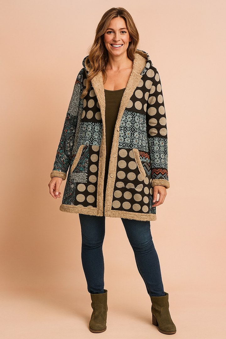 Fenne | Patchwork Fleecejas