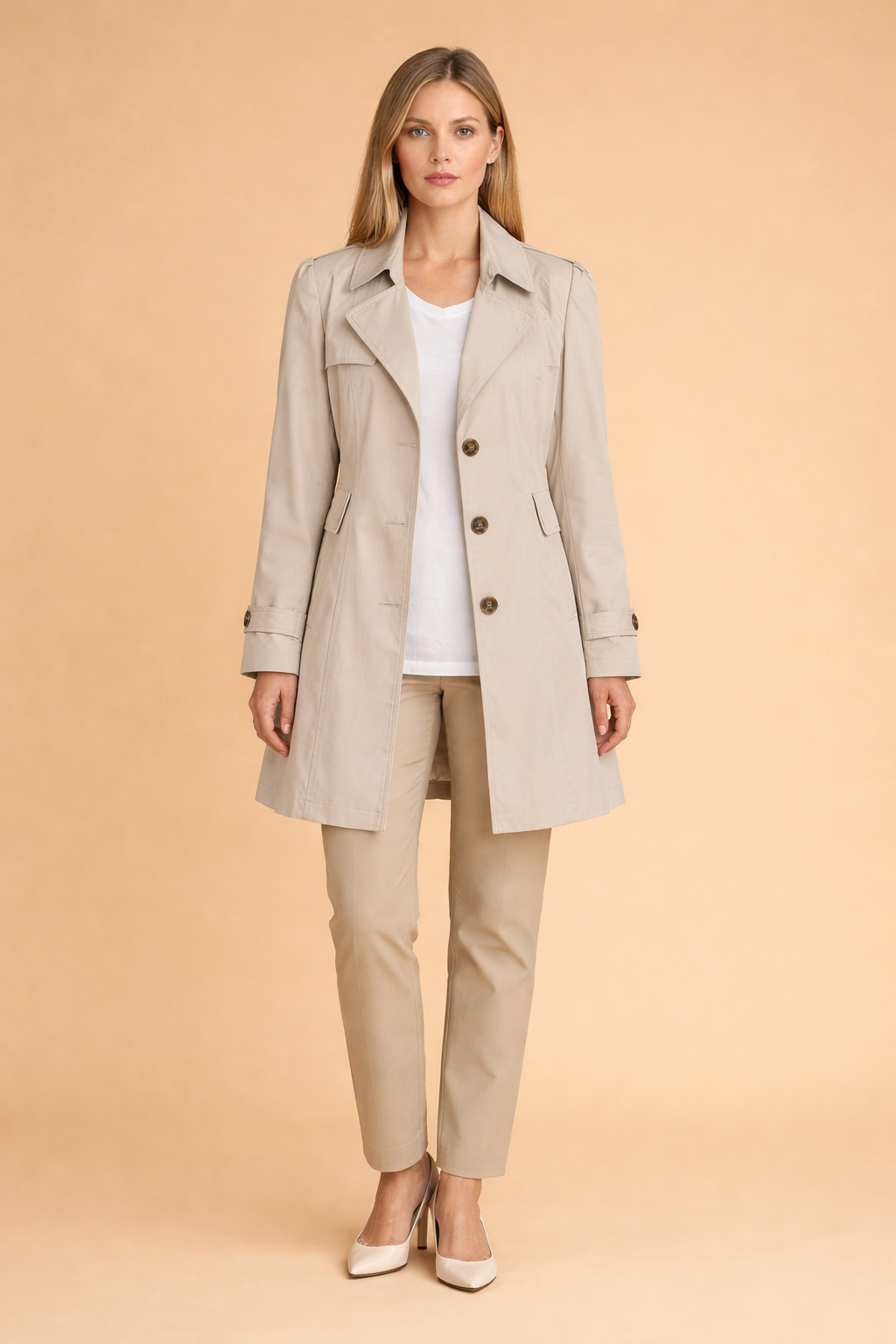 Vera | Trenchcoat met Dubbele Knopen
