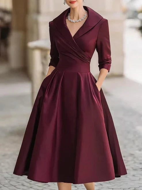 Maria – Elegante Midi Jurk