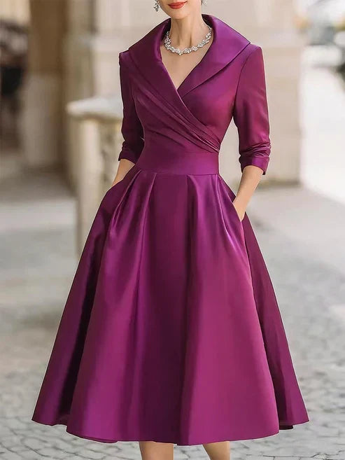 Maria – Elegante Midi Jurk