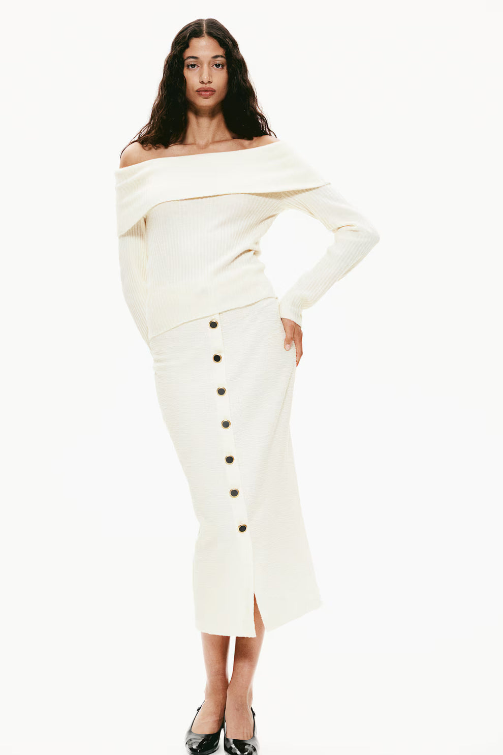 Marjorie | Off-Shoulder Trui