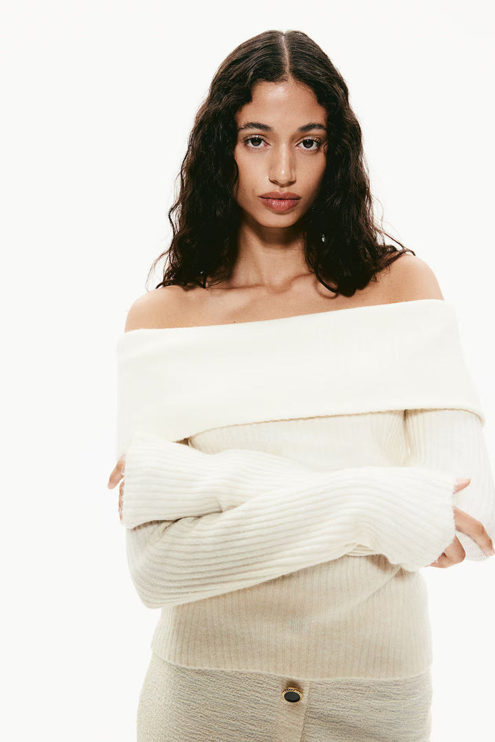Marjorie | Off-Shoulder Trui