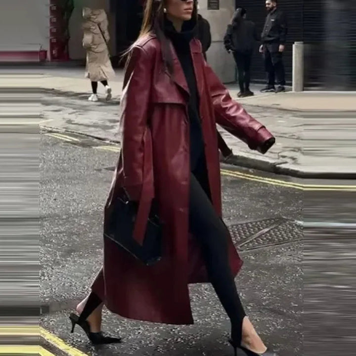 Daleyza - Bordeaux Rood Damesjas van Imitatieleren Materiaal
