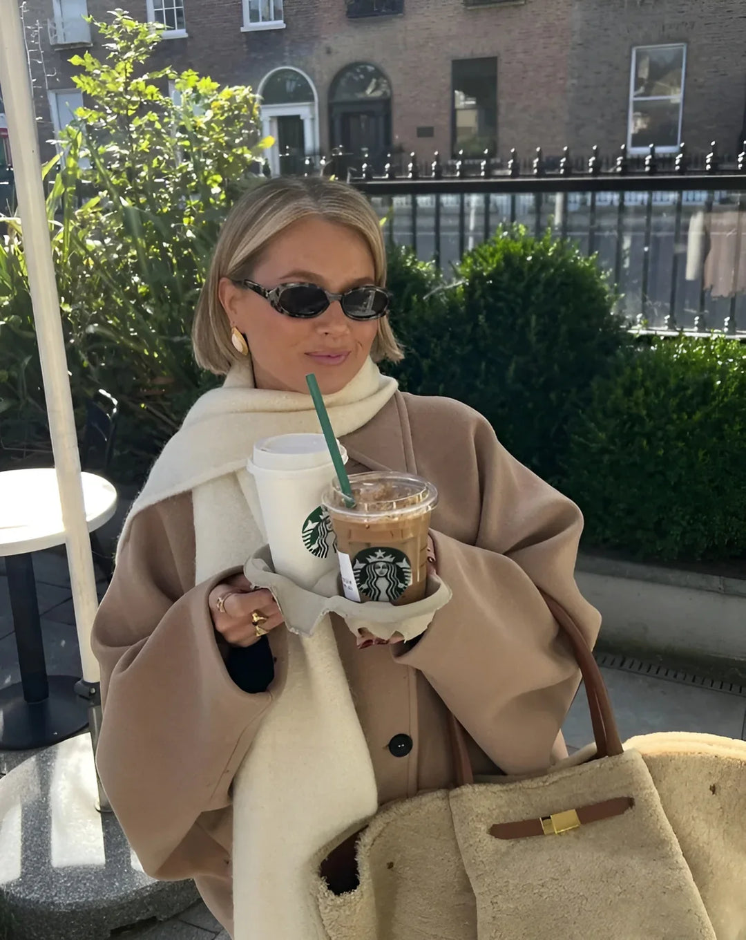 Viene Dames Oversized Winterjas | Zachte Wolmix met Trendy Ontwerp